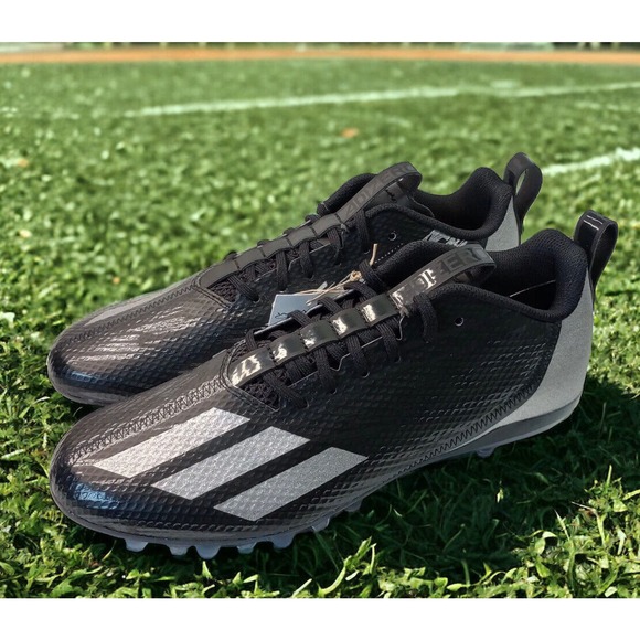 Adidas Adizero Black Gray Spark NFL Football Cleats GV9085 Mens 10 NEW Fast Ship main image 11
